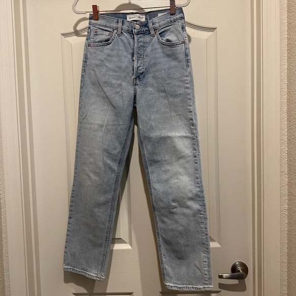 Aritzia Denim Forum The Arlo High Rise Straight Jeans - Picture 6 of 9